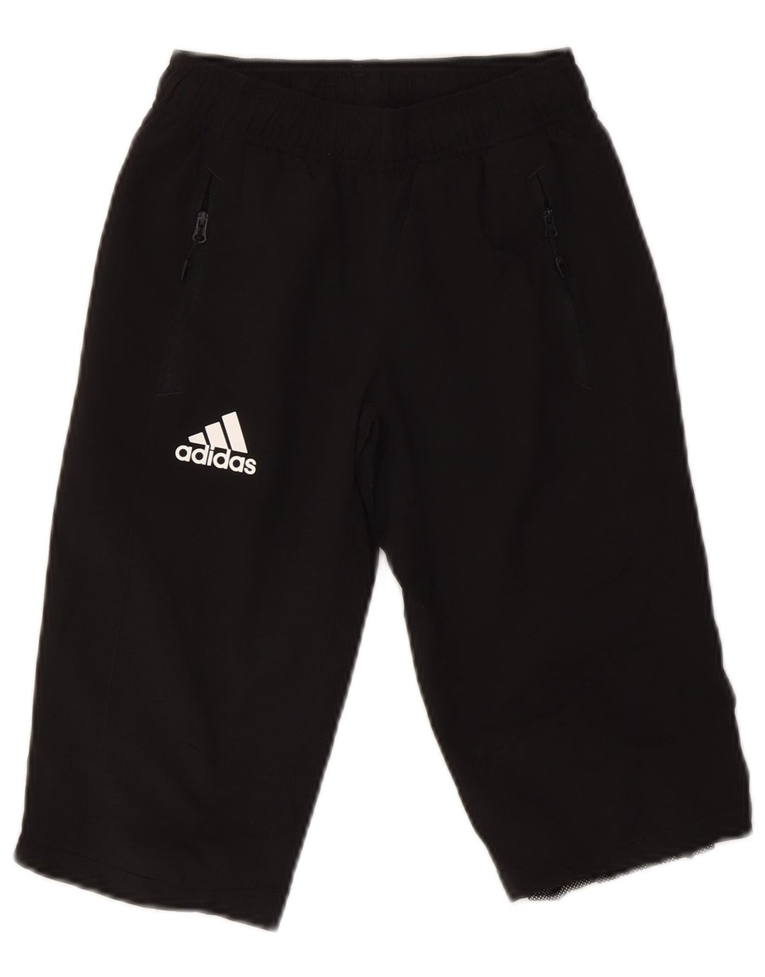 Pantaloncini sportivi Adidas Bermuda da ragazzo 9-10 anni in poliestere nero