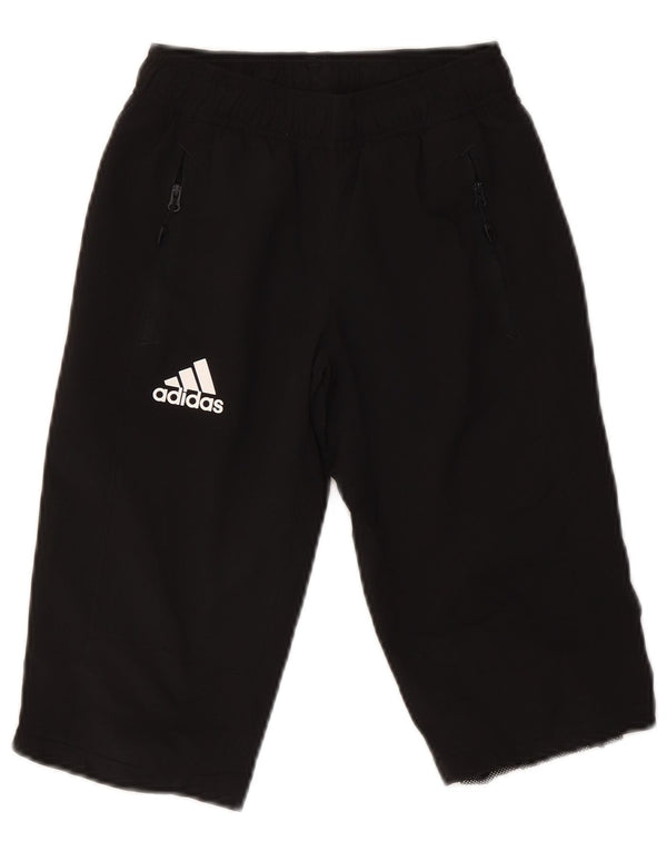 Pantaloncini sportivi Adidas Bermuda da ragazzo 9-10 anni in poliestere nero