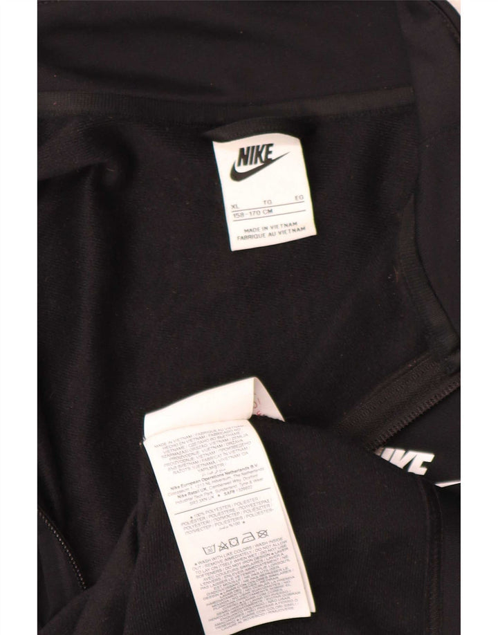 Giacca da ginnastica grafica da ragazzo Nike 12-13 anni XL poliestere nero