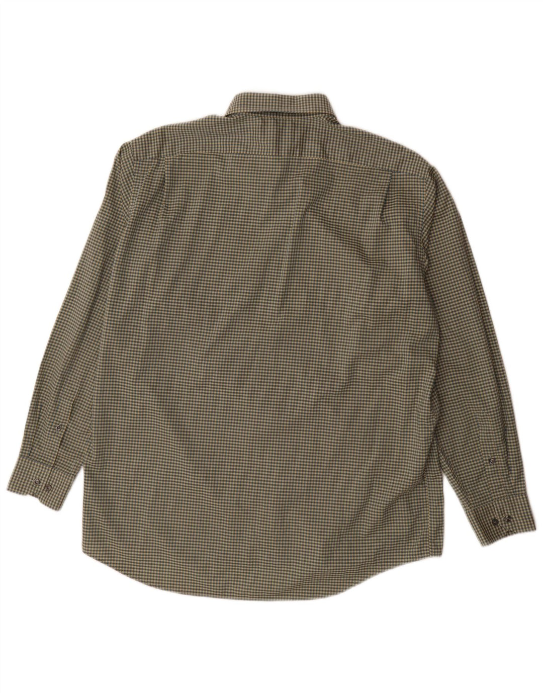 Camicia da uomo Lacoste taglia 42 grande cotone a quadretti kaki