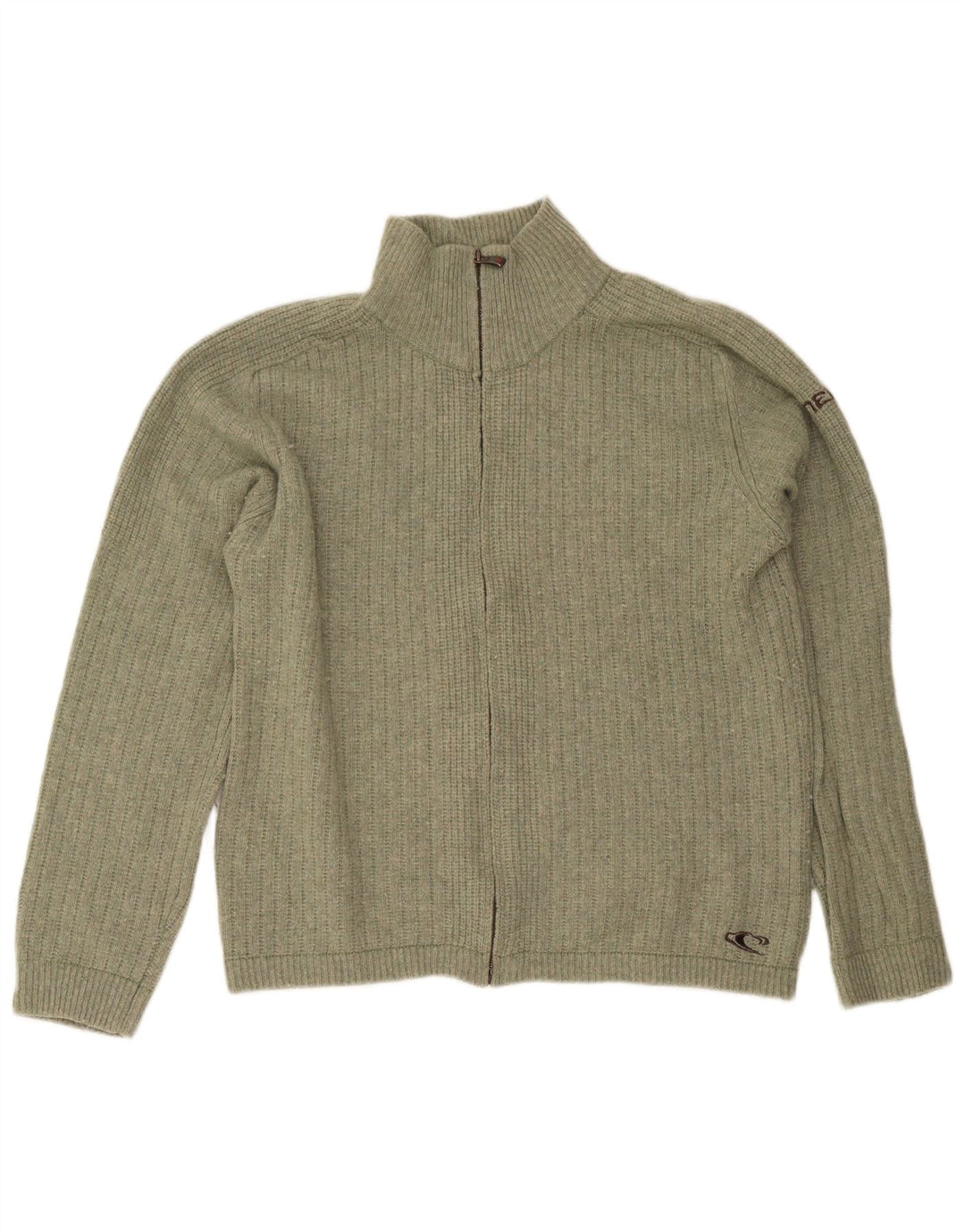 Maglione cardigan con zip intera da uomo O'Neill grande lana kaki