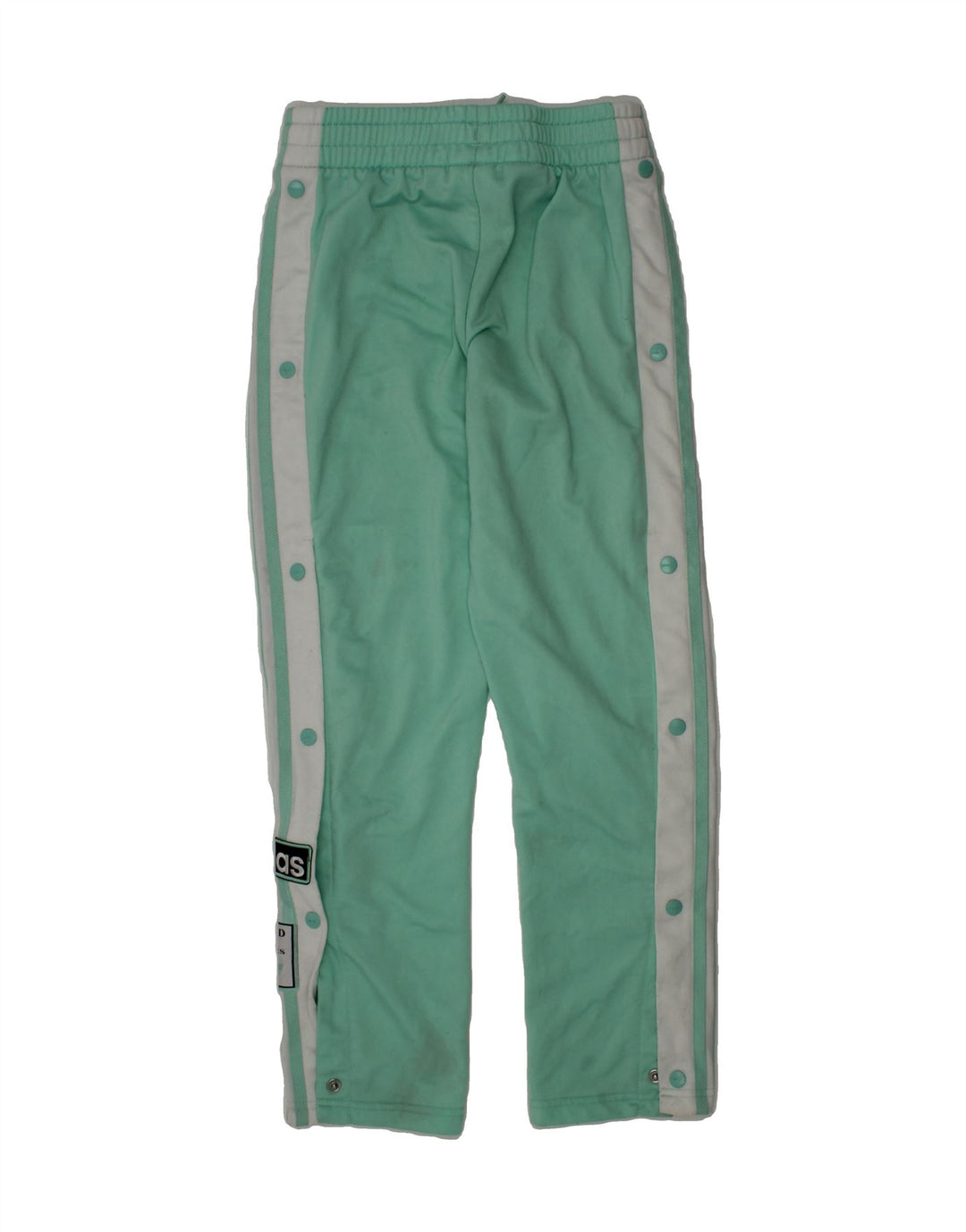 ADIDAS Girls Graphic Tracksuit Trousers 9-10 Years  Turquoise Colourblock Vintage Adidas and Second-Hand Adidas from Messina Hembry 