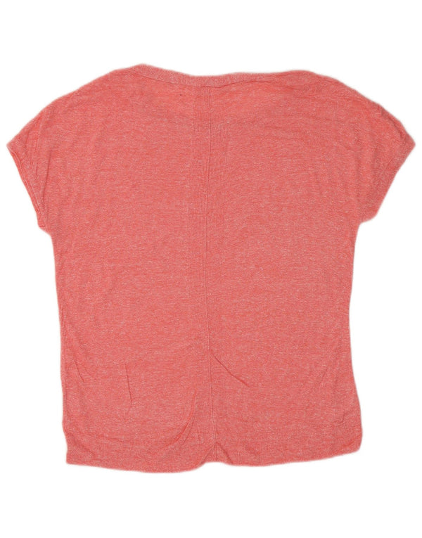 Gap T-shirt grafica oversize da donna alta UK 10 piccola rosa chiazzata