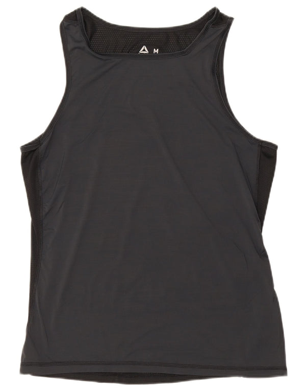 Canotta Reebok da uomo color block medio nero