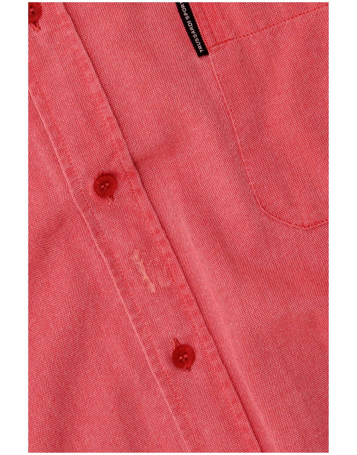 Camicia TRUSSARDI Uomo Manica Corta Rosso Medio