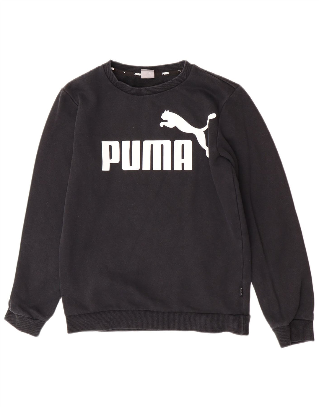 Felpa grafica da ragazzo Puma 13-14 anni in cotone nero