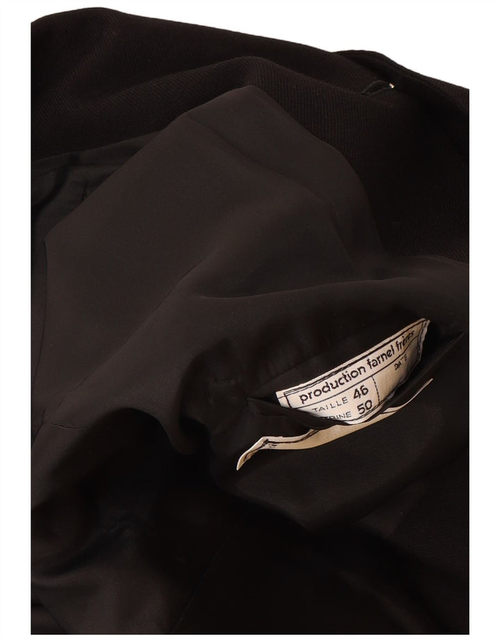 Giacca blazer a 2 bottoni da uomo Renoma EU 46 piccola nera