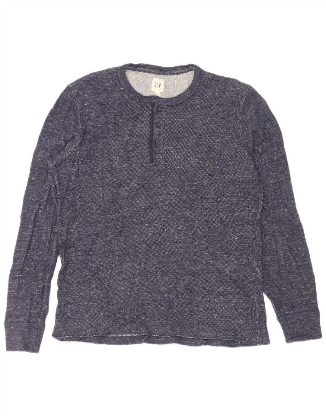 Gap Top da uomo a maniche lunghe blu medio screziato
