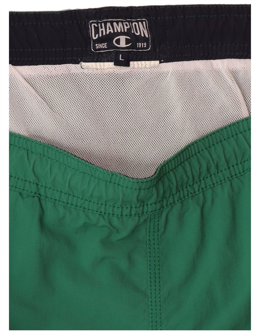 CHAMPION Pantaloncini da bagno grafici da uomo grandi verdi