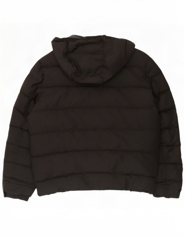 Michael Kors Mens Hooded Padded Jacket UK 40 Large Black Polyester