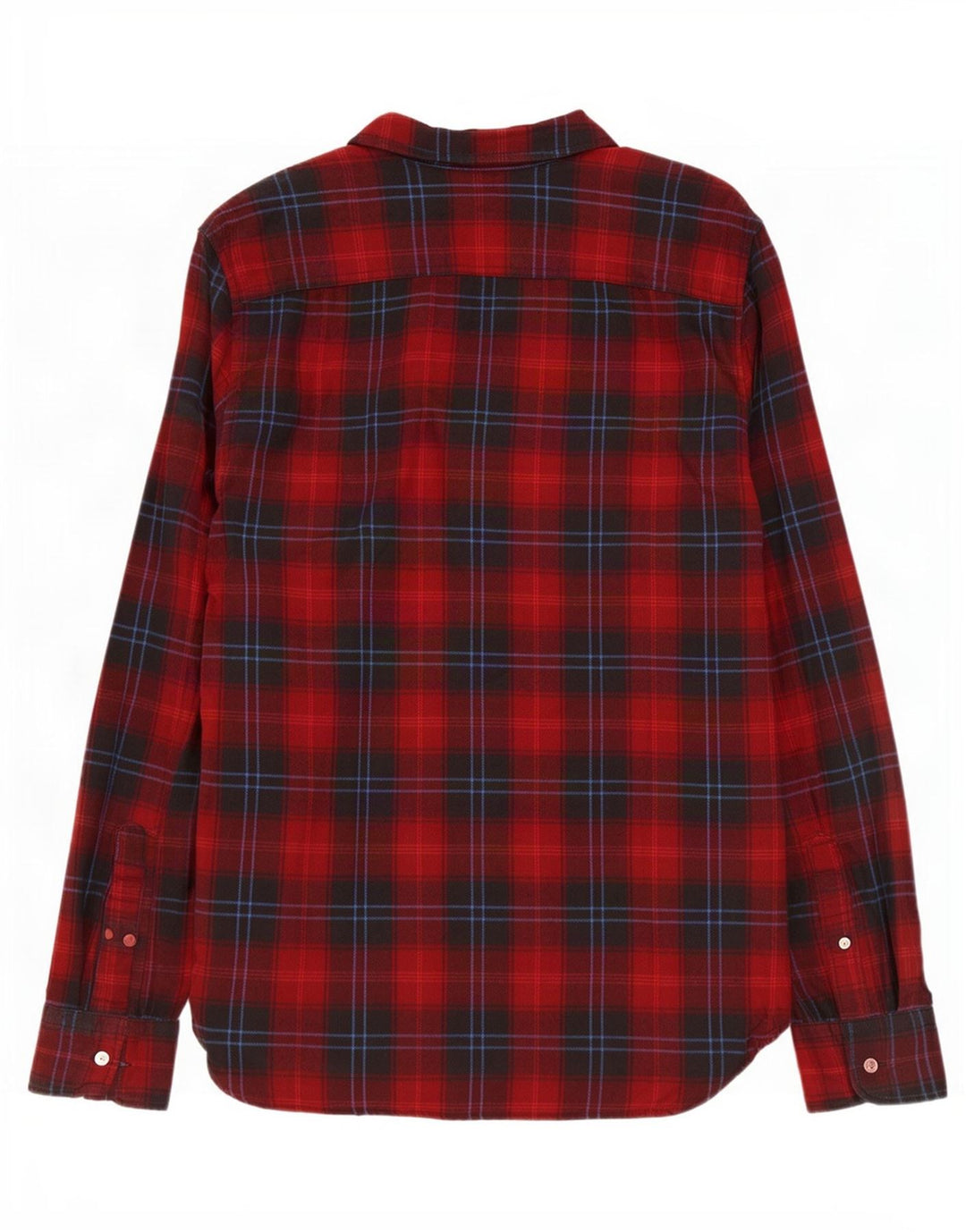 Camicia Levi's da uomo in flanella di cotone a quadri rossi medi