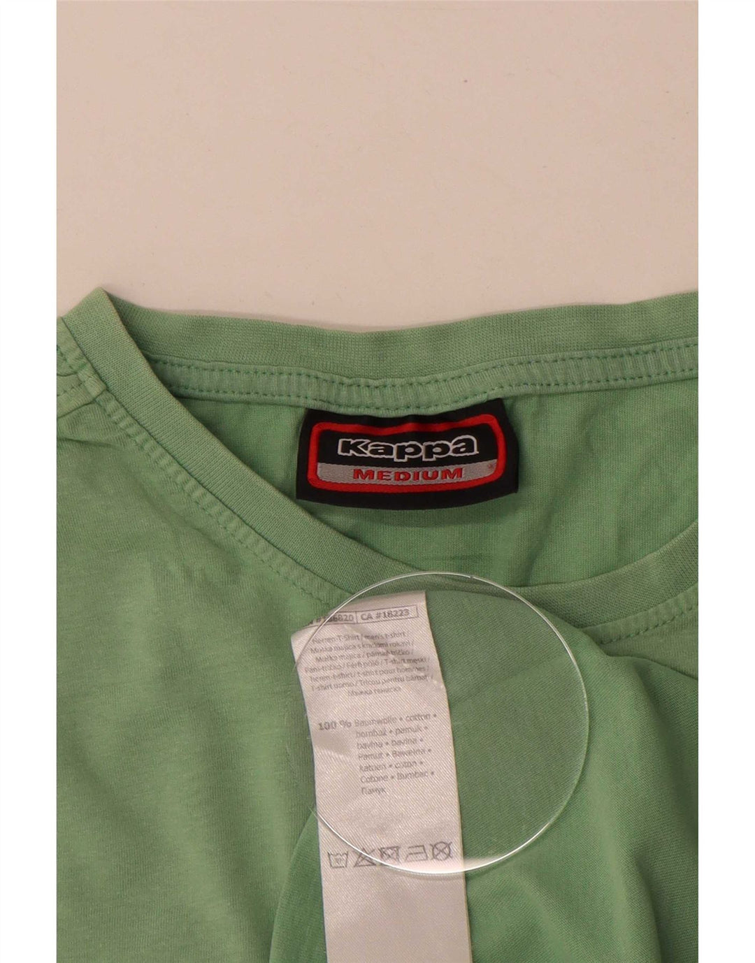 T-shirt grafica da uomo Kappa Top in cotone verde medio