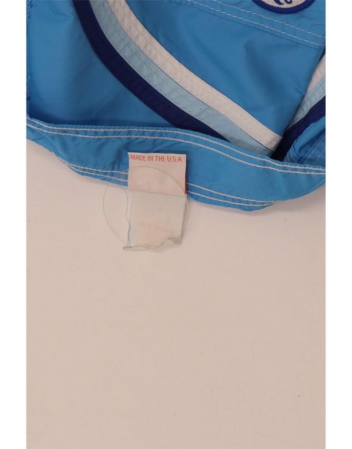 Pantaloncini da bagno da uomo Sundek in nylon color block blu medio