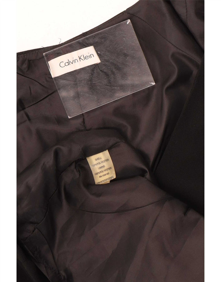 Abito tubino da donna Calvin Klein UK 12 poliestere nero medio