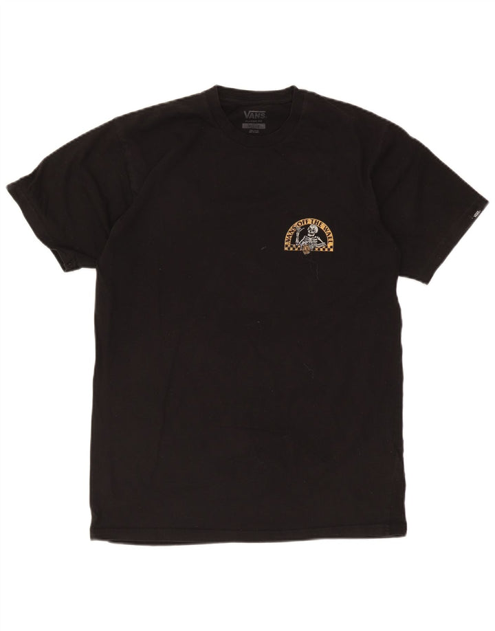 T-shirt grafica da uomo con vestibilità classica Vans, cotone medio nero