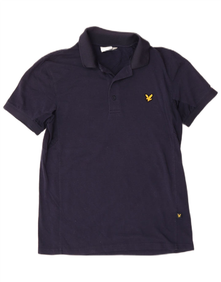 Polo da uomo Lyle & Scott piccola in cotone blu navy