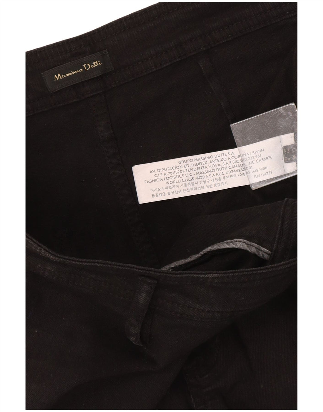 Pantaloni casual da donna Massimo Dutti EU 40 Medium W30 L27 Cotone nero