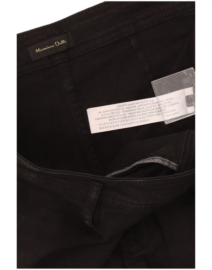 Pantaloni casual da donna Massimo Dutti EU 40 Medium W30 L27 Cotone nero