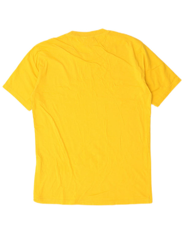 T-shirt da uomo Champion Top Small in cotone giallo