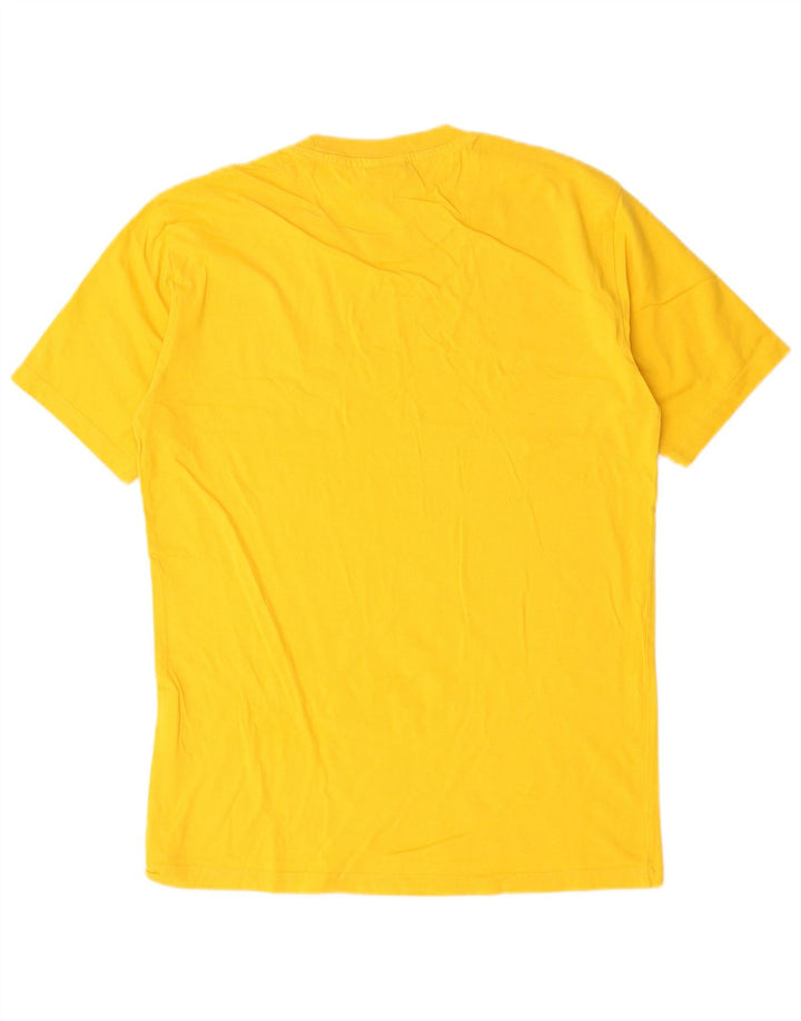 T-shirt da uomo Champion Top Small in cotone giallo