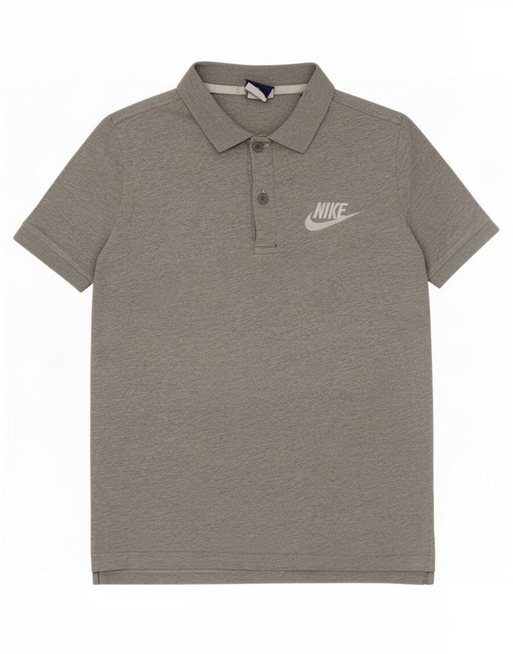 Polo Nike Ragazzo 12-13 Anni Large Grigio Cotone