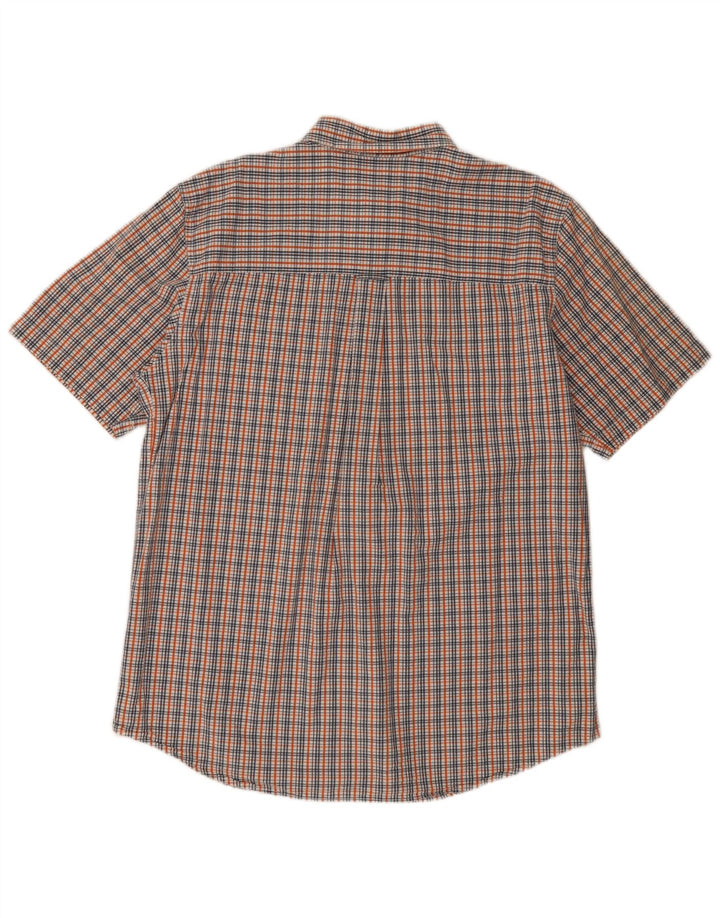 Chaps Ralph Lauren Camicia a maniche corte da uomo di grandi dimensioni in cotone a quadri multicolore