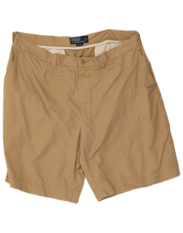Pantaloncini chino da uomo Polo Ralph Lauren W38 XL in cotone beige