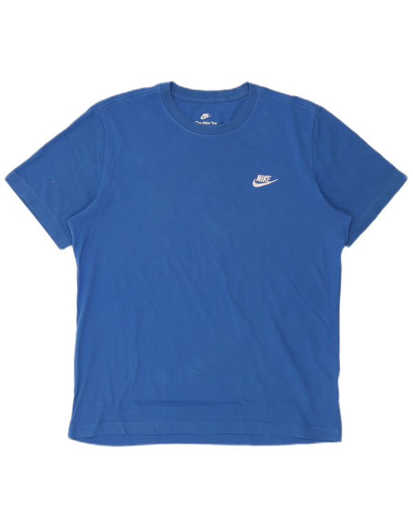 T-shirt da uomo Nike Top Large in cotone blu