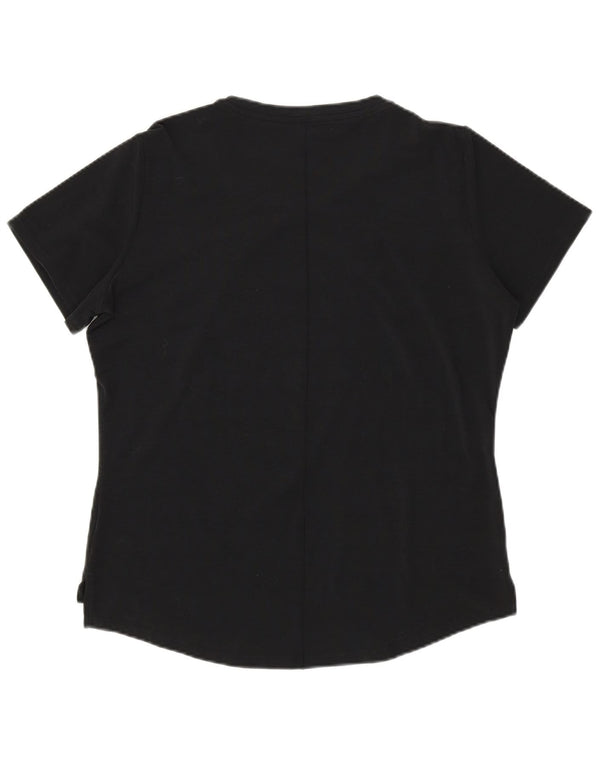 Maglietta Nike Dri Fit da donna, taglia UK 14, media, nera