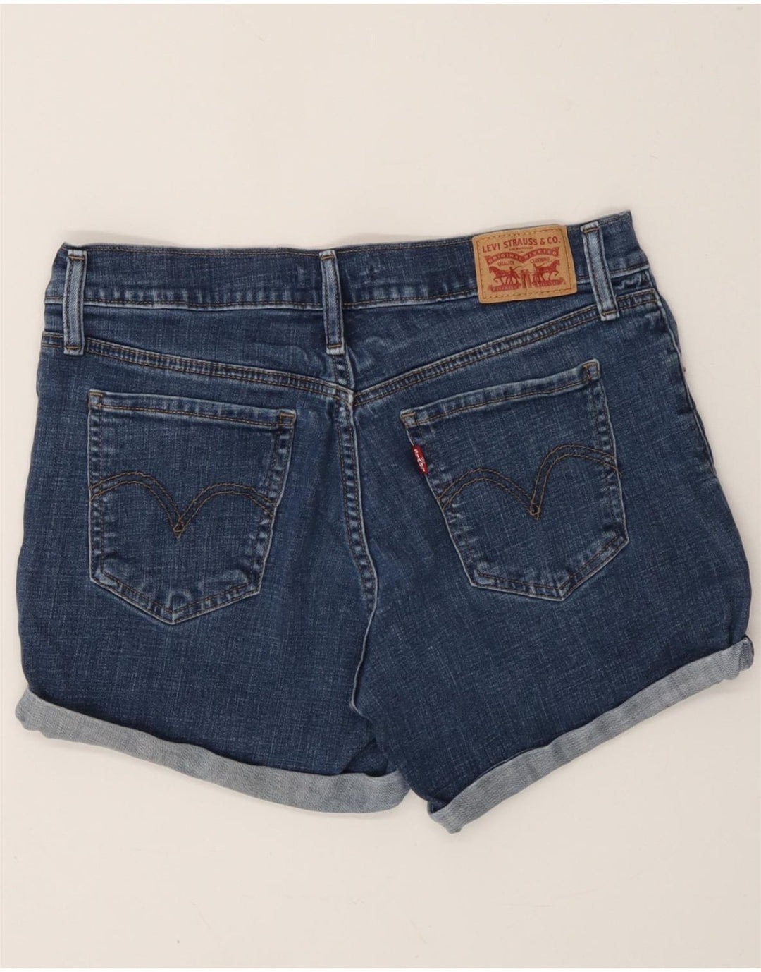 LEVI'S Womens Denim Shorts W29 Medium Blue Cotton Vintage Levi's and Second-Hand Levi's from Messina Hembry 