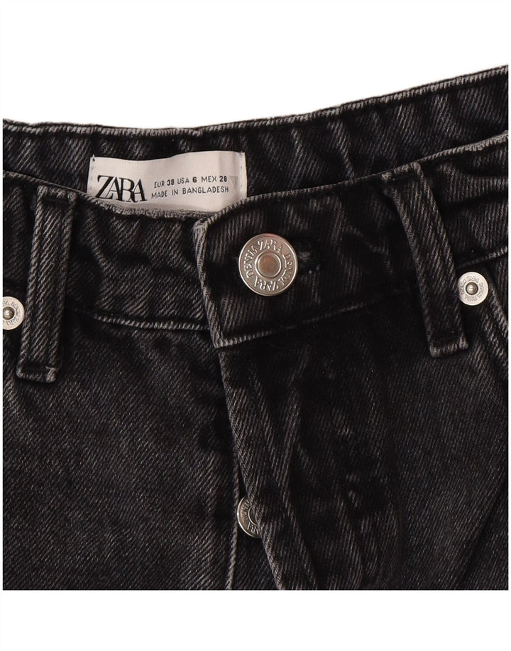 Pantaloncini di jeans da donna Zara EU 38 piccoli W28 cotone grigio