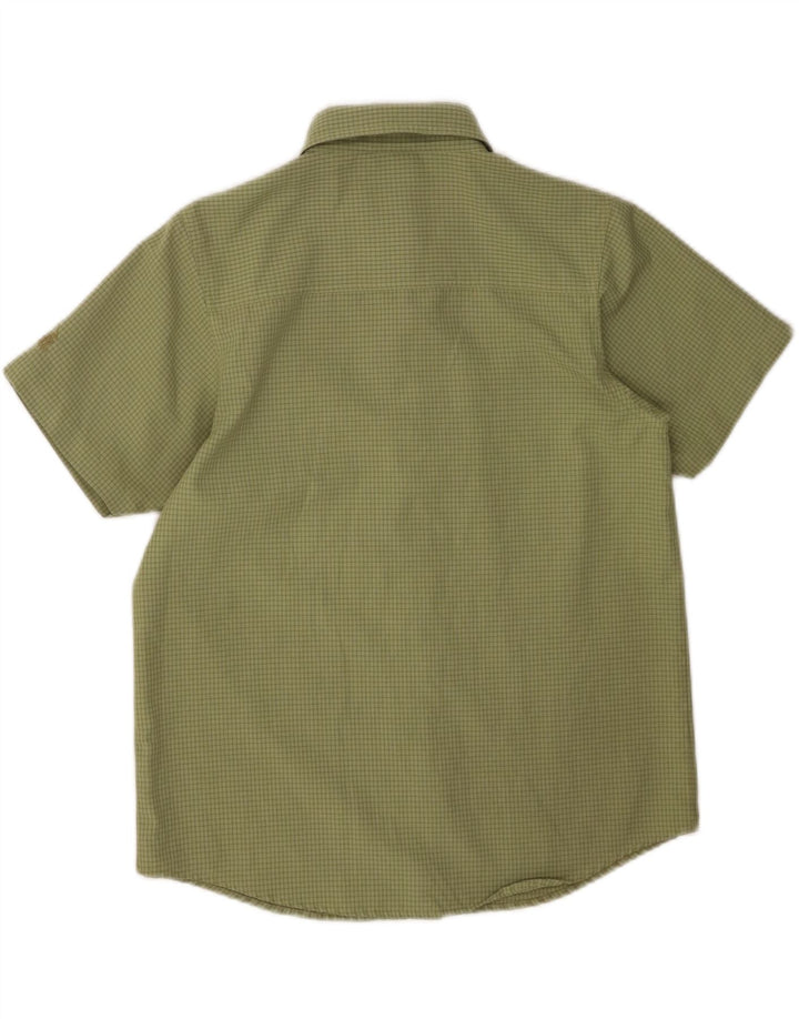 Camicia a maniche corte da donna MC Kinley EU 38 Poliestere a quadri verde medio