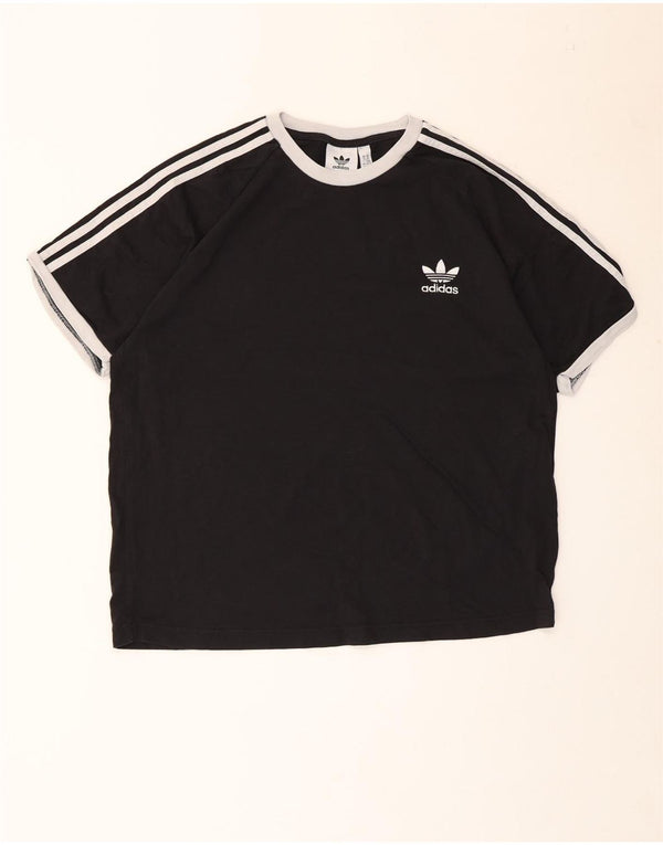 Adidas Mens T-Shirt Top XL Black Cotton