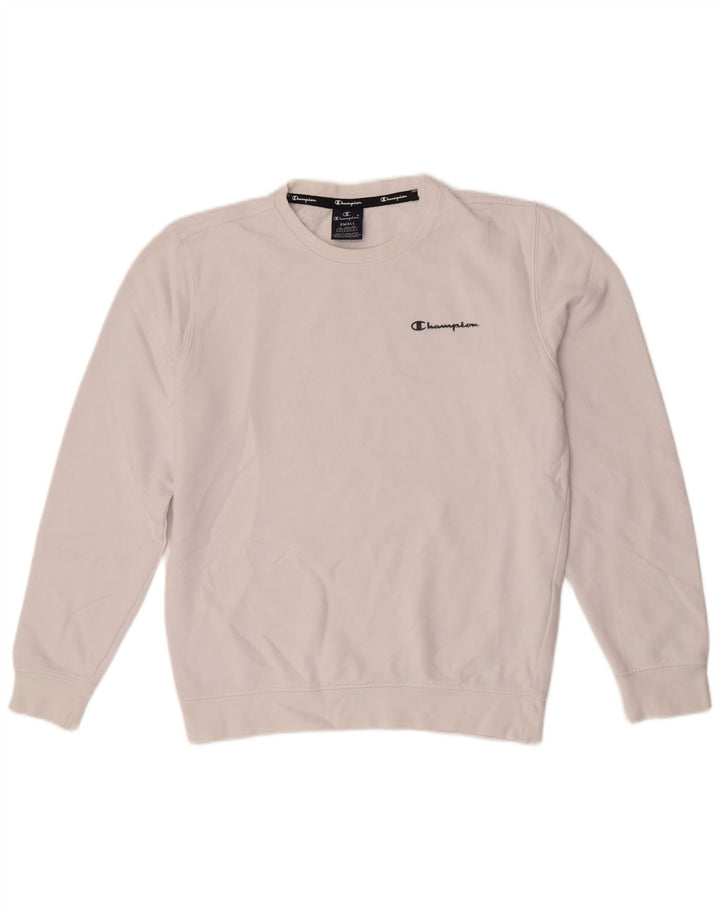 Felpa da uomo Champion Small in cotone bianco