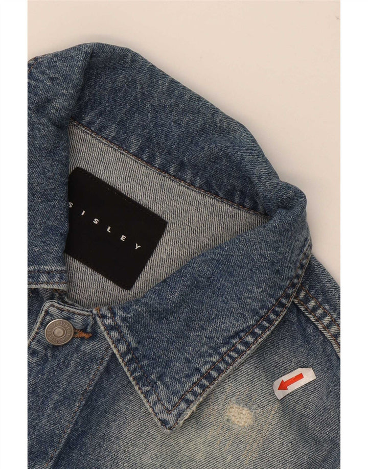 Giacca in denim da uomo Sisley UK 36 piccola in cotone blu