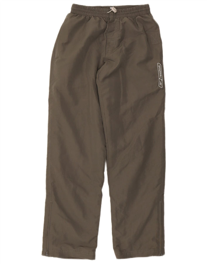 Pantaloni della tuta da ragazzo Reebok 13-14 anni in poliestere kaki