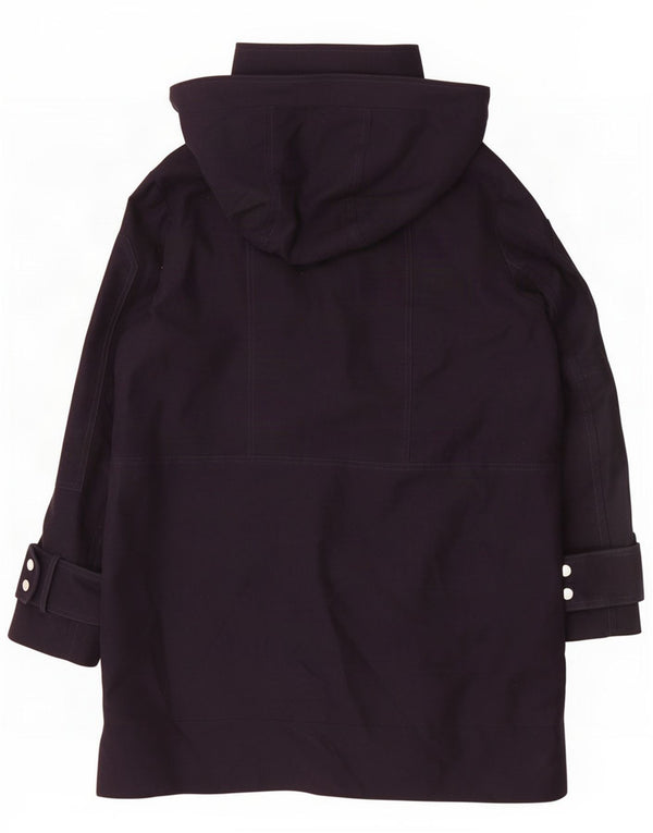 Cappotto con cappuccio da donna Whistles UK 14 grande cotone blu navy