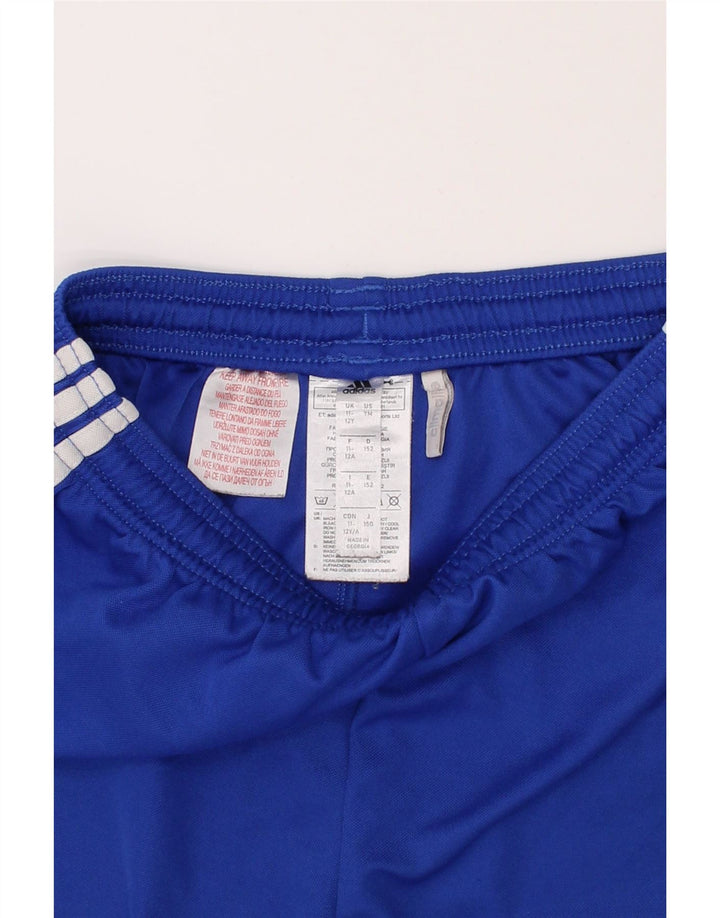 ADIDAS Boys Climalite Sport Shorts 11-12 Years  Blue Polyester Vintage Adidas and Second-Hand Adidas from Messina Hembry 