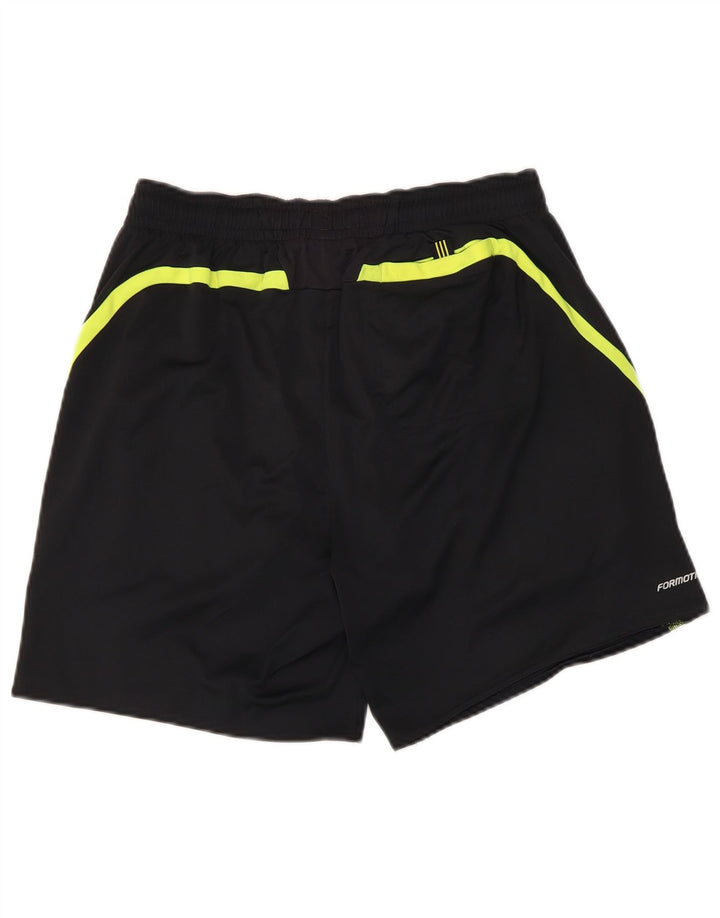 Pantaloncini sportivi Adidas Climacool da uomo, poliestere color block medio nero