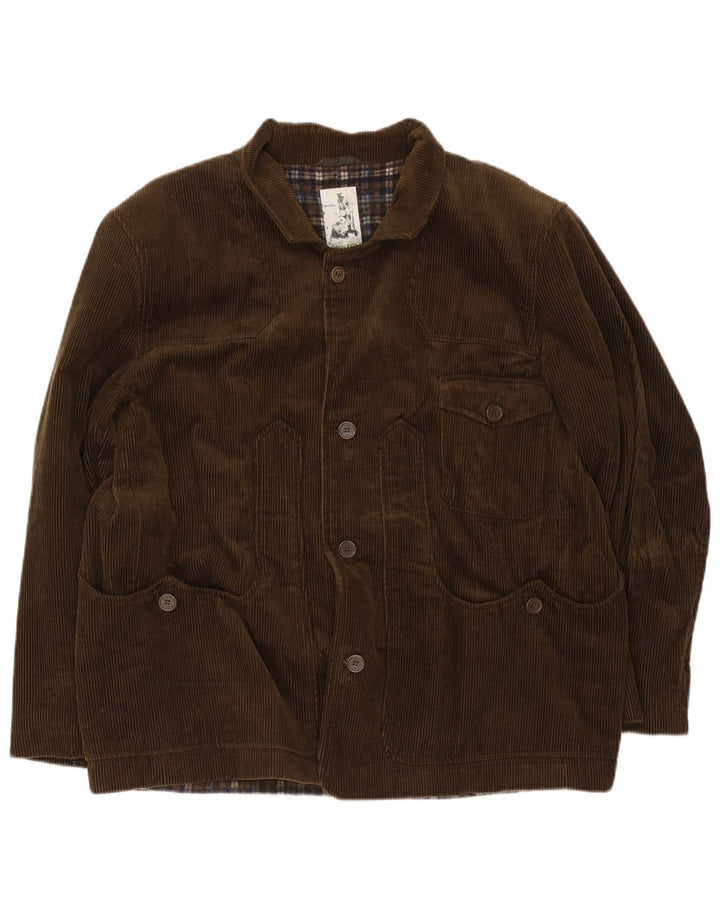 Giacca da uomo in velluto a coste Hunter IT 50 Large in cotone marrone