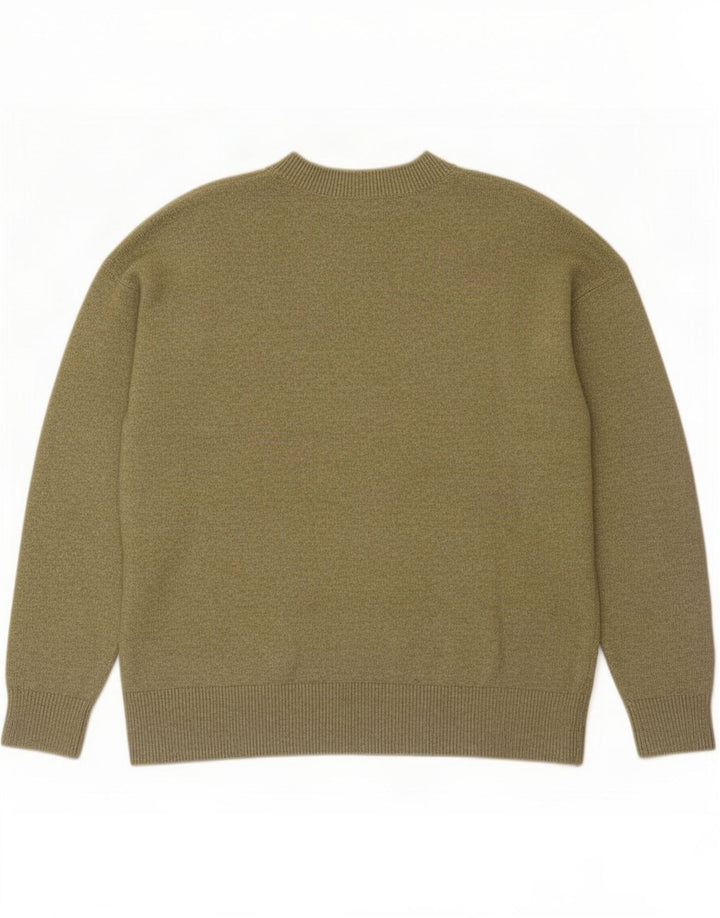 Maglione da uomo Marks & Spencer con scollo a V Poliestere verde medio