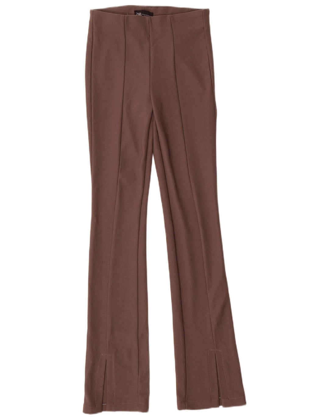 Pantaloni casual Bootcut da donna Zara XS W24 L33 Marrone