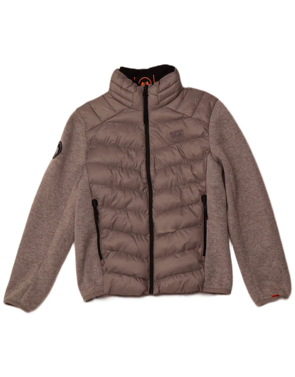 Giacca imbottita da uomo SUPERDRY UK 38 Poliestere grigio medio