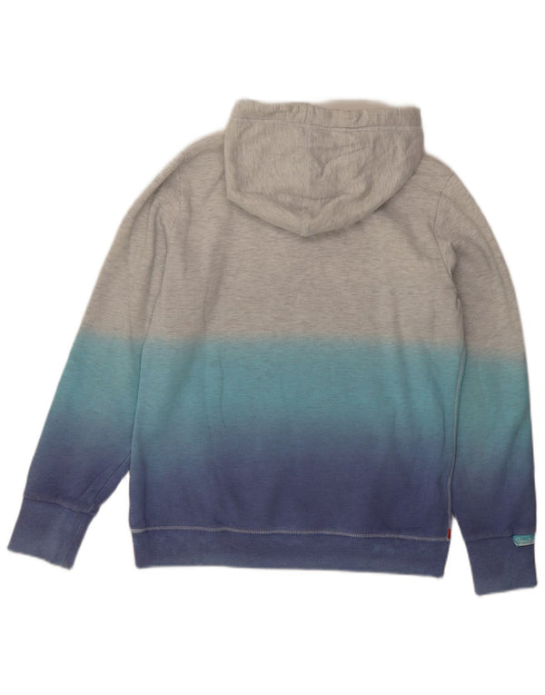Felpa con cappuccio grafica da donna Superdry UK 18 XL cotone tie dye grigio