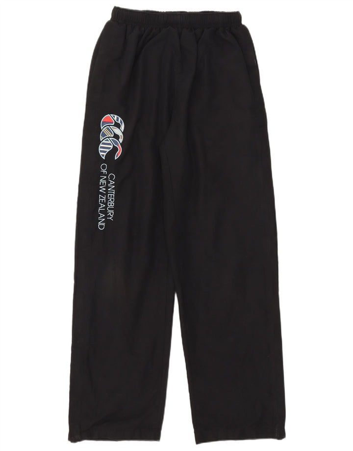 Pantaloni da tuta con grafica da uomo Canterbury piccoli in poliestere nero