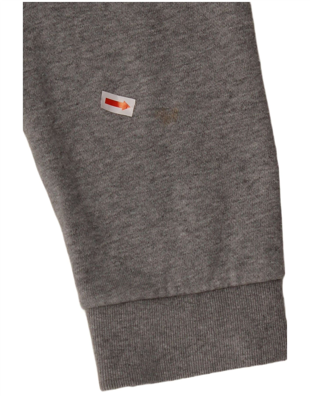 Maglione con cappuccio da uomo ADIDAS in cotone screziato grigio medio