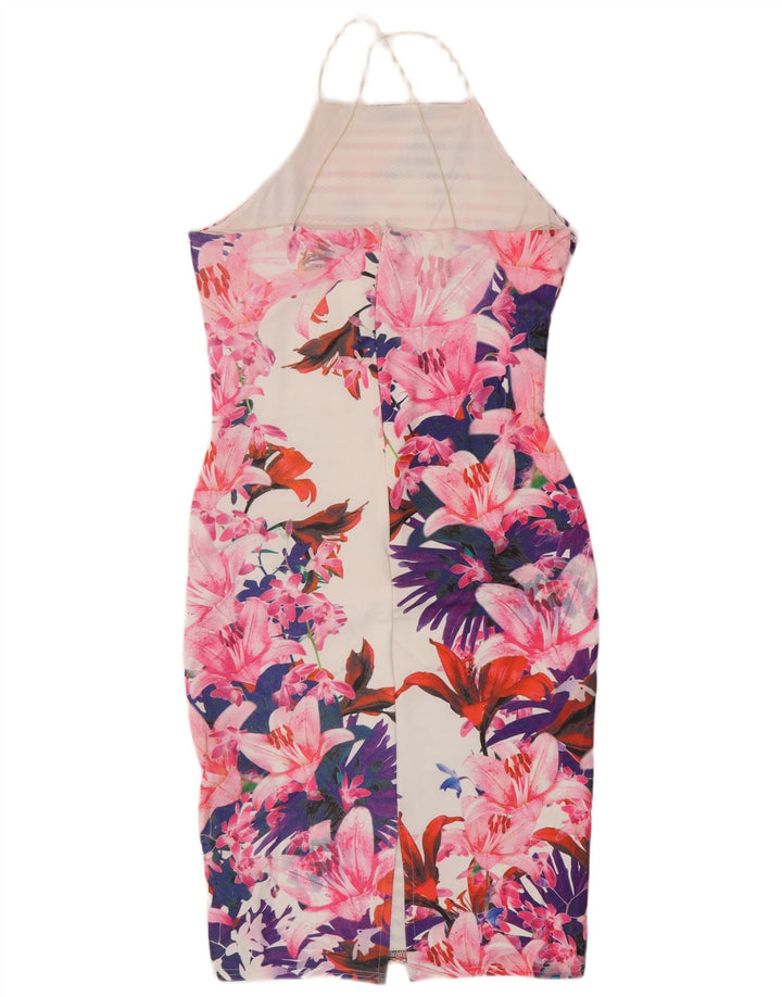 LIPSY Abito halter da donna UK 12 Poliestere floreale multicolore medio