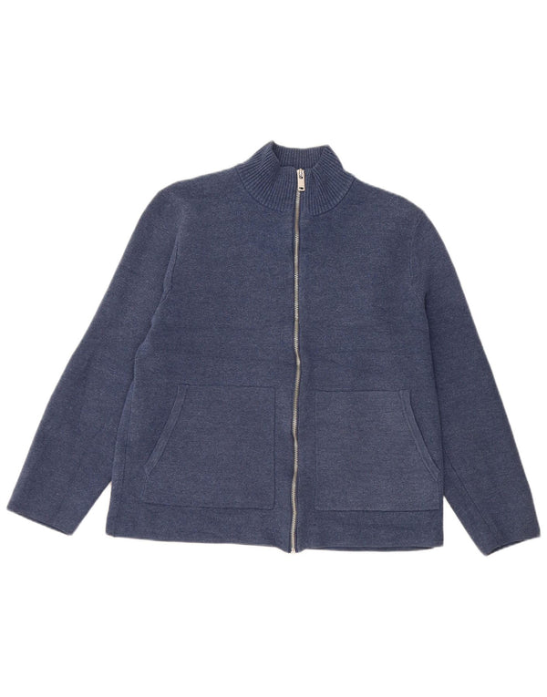 Maglione cardigan da donna Marks & Spencer UK 14 Poliestere blu navy medio