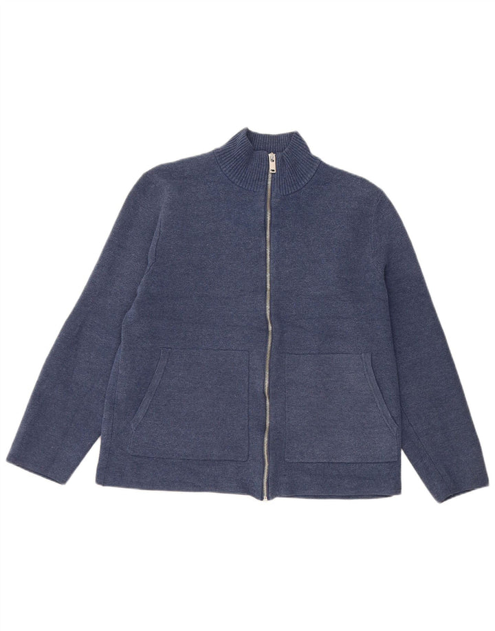 Maglione cardigan da donna Marks & Spencer UK 14 Poliestere blu navy medio
