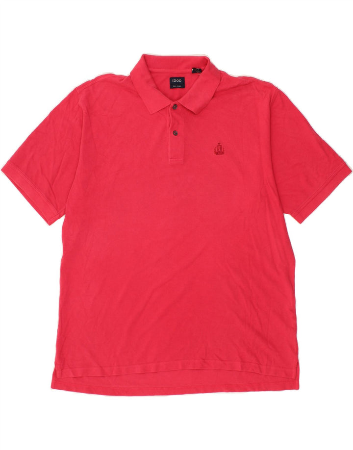 IZOD Mens Polo Shirt XL Red Cotton Vintage Izod and Second-Hand Izod from Messina Hembry 